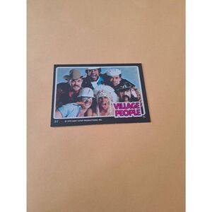 Vintage 1979 Village People Trading Card #37 Disco Era Vintage Music Collectible